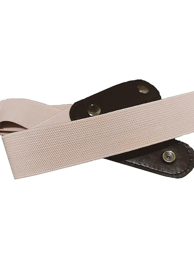 lazy belt unisex all-match elastic jeans seamless invisible belt for Women