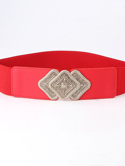 Belt PU White Black Camel Red Wide Belt Outdoor Dailywear Daily Holiday Pure Color / Spring / Summer / Fall / Winter for Women