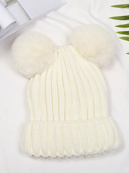 Hat Beanie / Slouchy Black Pink Yellow Outdoor Street Dailywear Knit Pure Color Comfort Warm Breathable for Women