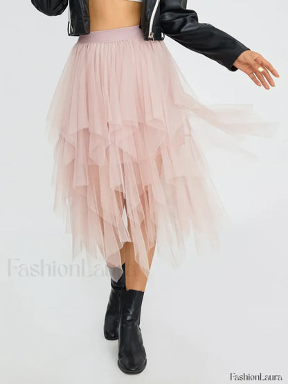 Tulle Multi-Layer Mesh Skirt