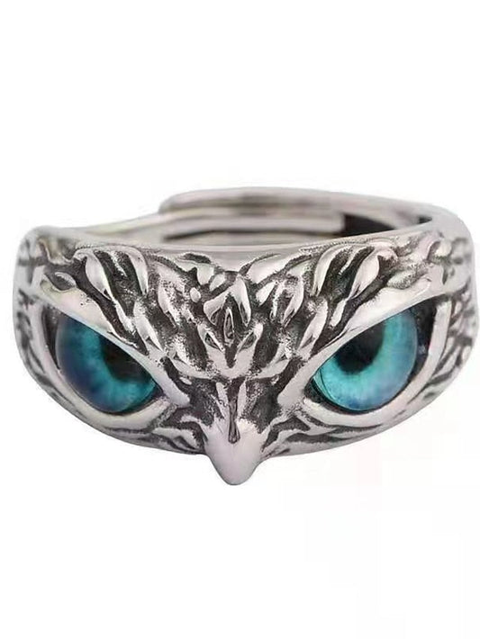 1PC Ring For Women's-Blue Owl Eyes (Evil Eye)-Alloy Vintage Style for Women