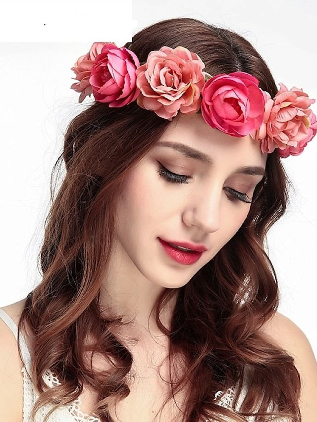 1PC Headbands Headband For Wedding Birthday Fabric 1 White Champagne for Women