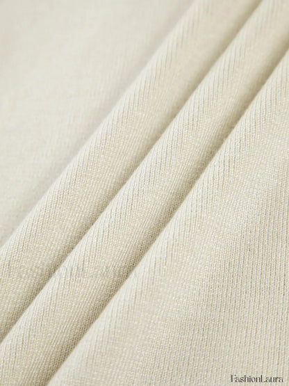Two Tone Double Sided Modern Long Sleeve Knit Top