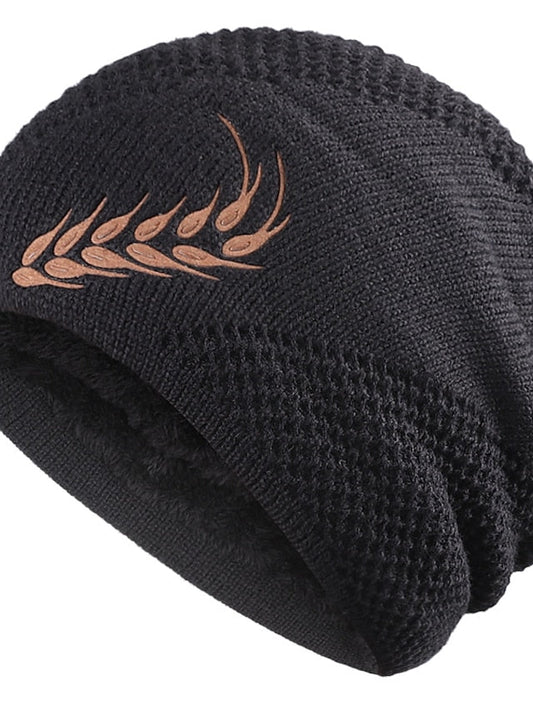 Hat Beanie / Slouchy Black Wine Khaki Party Outdoor Dailywear Knitted Pure Color Portable Windproof Comfort for Women
