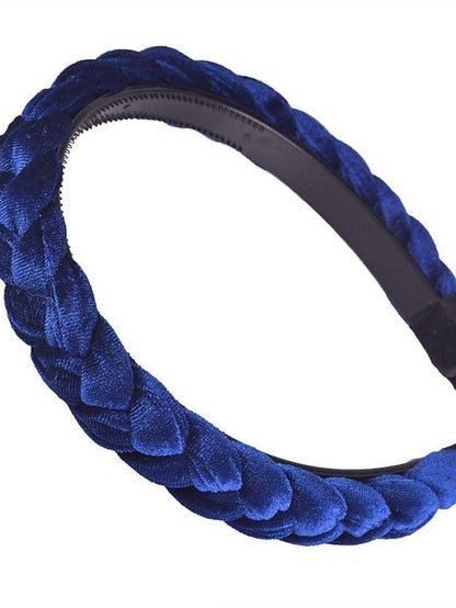 1PC Headbands Headband For Wedding Party Evening Crossover Fabric grey toothed pink toothed wine red toothed for Women