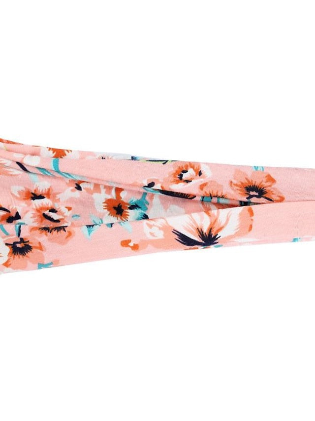 europe and the united states cross-border fashion sports hairband yoga bundle sweat-absorbing headband new ladies wide-brimmed printed headwear for Women