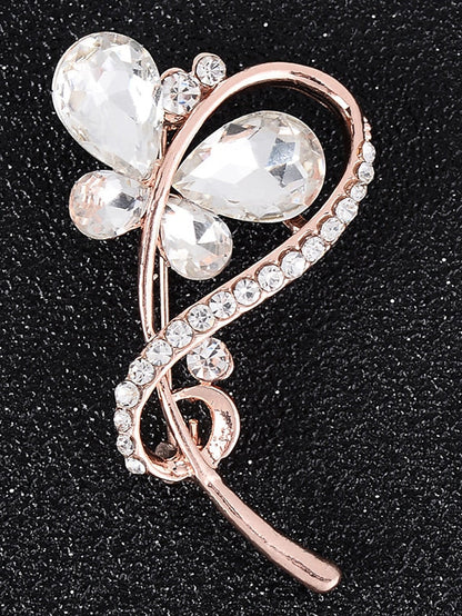 Brooches Classic Butterfly Stylish Elegant Brooch Jewelry White Pink For Daily Date for Women