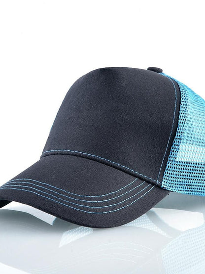 solid color cotton baseball cap european and american retro mesh cap peaked cap trucker hat men's spring and autumn simple tennis cap for Women