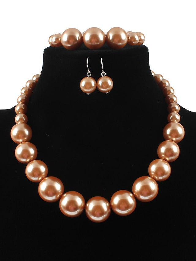 necklace Chic & Modern Party Pure Color Jewelry Sets for Women