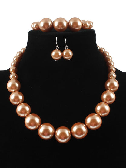 necklace Chic & Modern Party Pure Color Jewelry Sets for Women