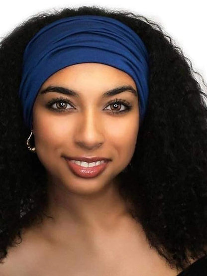 1pc Headbands Bandana Hair Scarf For Street Gift Holiday Festival Head Classic Fabric Black Blue Burgundy for Women