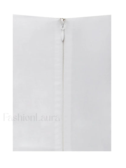Umika White Bubble Charming Hem Mini Dress