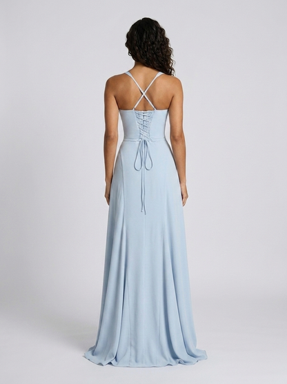 Yara Satin Sweetheart Maxi Dress