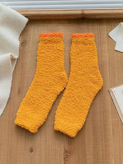 Leg Warmers Boot Cuffs Thick Winter Warm Socks Home Office Daily Solid Color Polyester Spandex Basic Casual Classic Warm Cute 1 Pair for Women