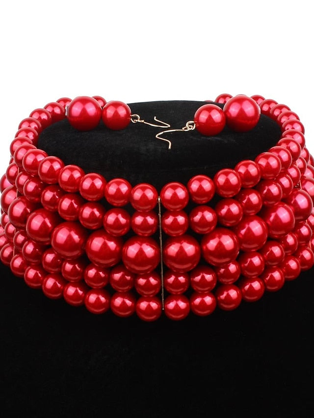 necklace Chic & Modern Party Pure Color Necklaces / Black / Red / Fall / Winter / Spring for Women