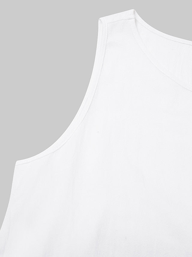 A Line Dress Midi Dress Blue White Gray Yellow Sleeveless Solid Color Pocket Spring Summer Round Neck Basic Hot Loose  S M L XL XXL for Women