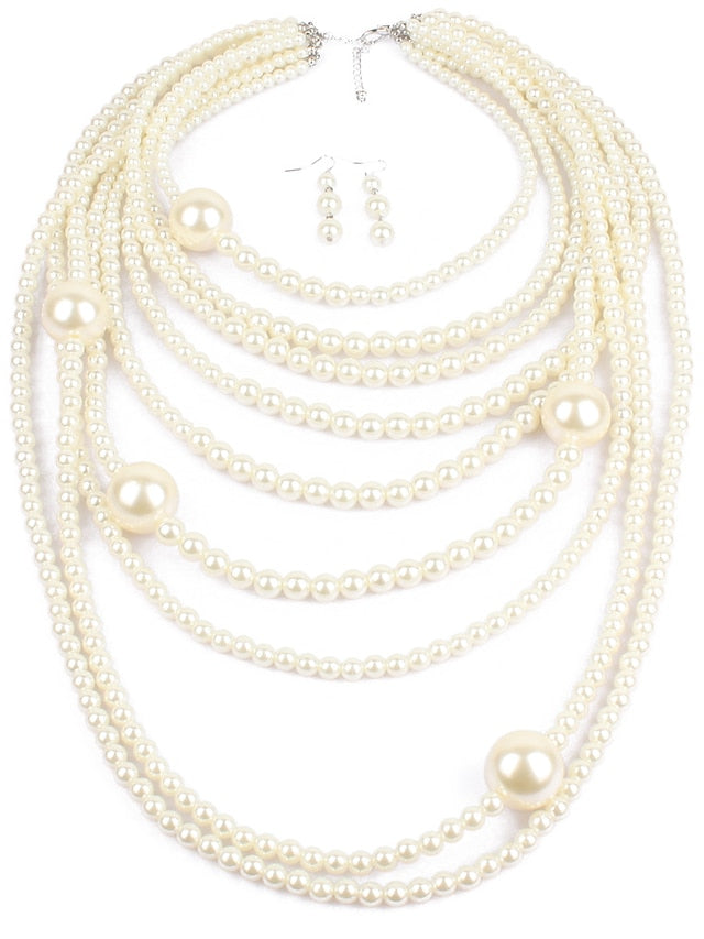 necklace Chic & Modern Party Pure Color Jewelry Sets / Imitation Pearl / Gold / Fall / Winter / Spring for Women