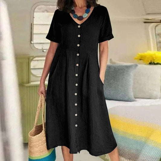 Vina - Vestido Largo - Casual - Estilo Formal - Ideal para Primavera