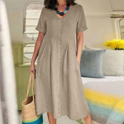 Vina - Vestido Largo - Casual - Estilo Formal - Ideal para Primavera