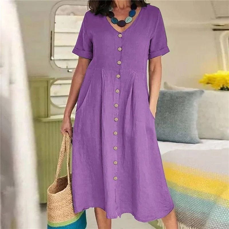 Vina - Vestido Largo - Casual - Estilo Formal - Ideal para Primavera