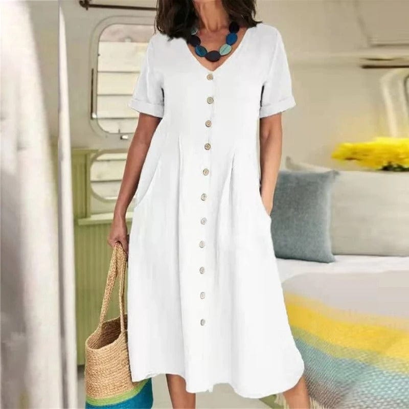 Vina - Vestido Largo - Casual - Estilo Formal - Ideal para Primavera