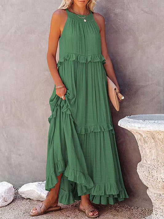 Vestido bohemio sin mangas para mujer | Ideal para el verano