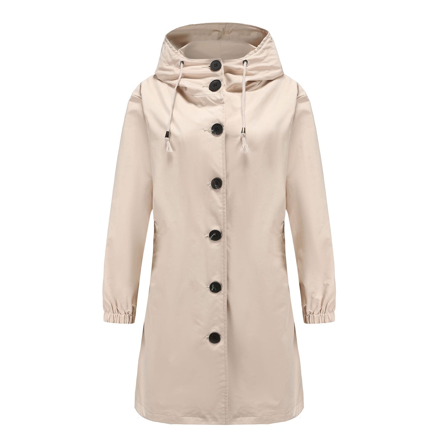 Chaqueta impermeable informal con capucha para mujer | Ideal para actividades al aire libre