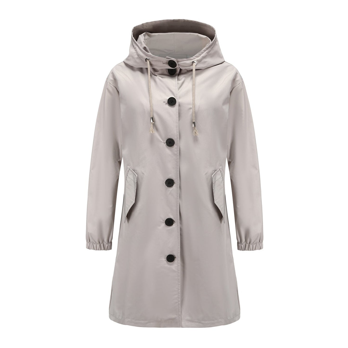 Chaqueta impermeable informal con capucha para mujer | Ideal para actividades al aire libre