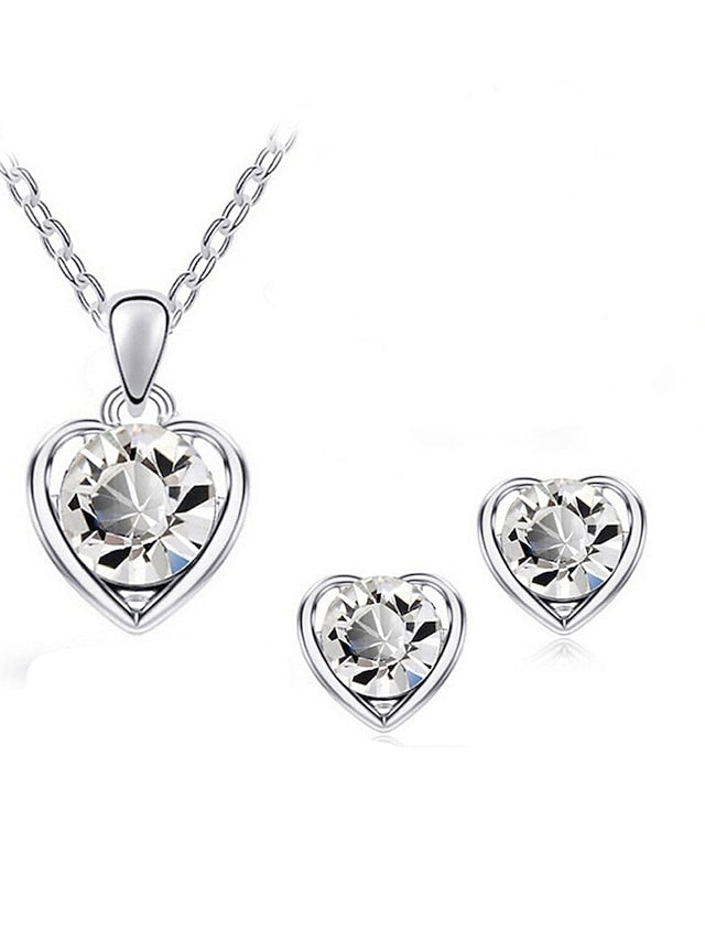 necklace Fashion Outdoor Heart Jewelry Sets for Women