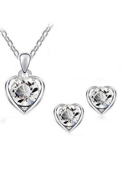 necklace Fashion Outdoor Heart Jewelry Sets for Women