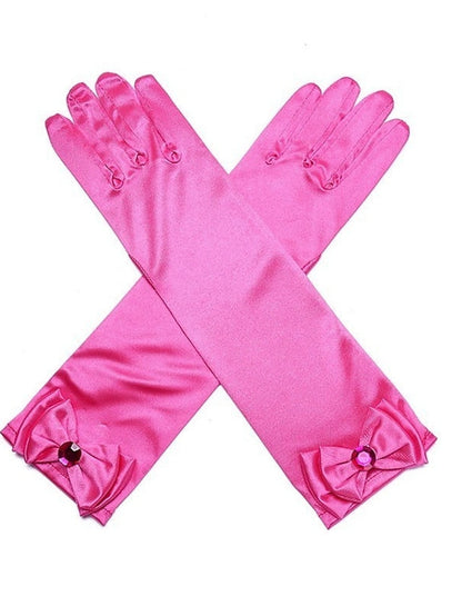 Kid's Gloves Party Evening Gift Daily Satin Faux Silk Vacation Simple Cosplay 1 Pair for Women