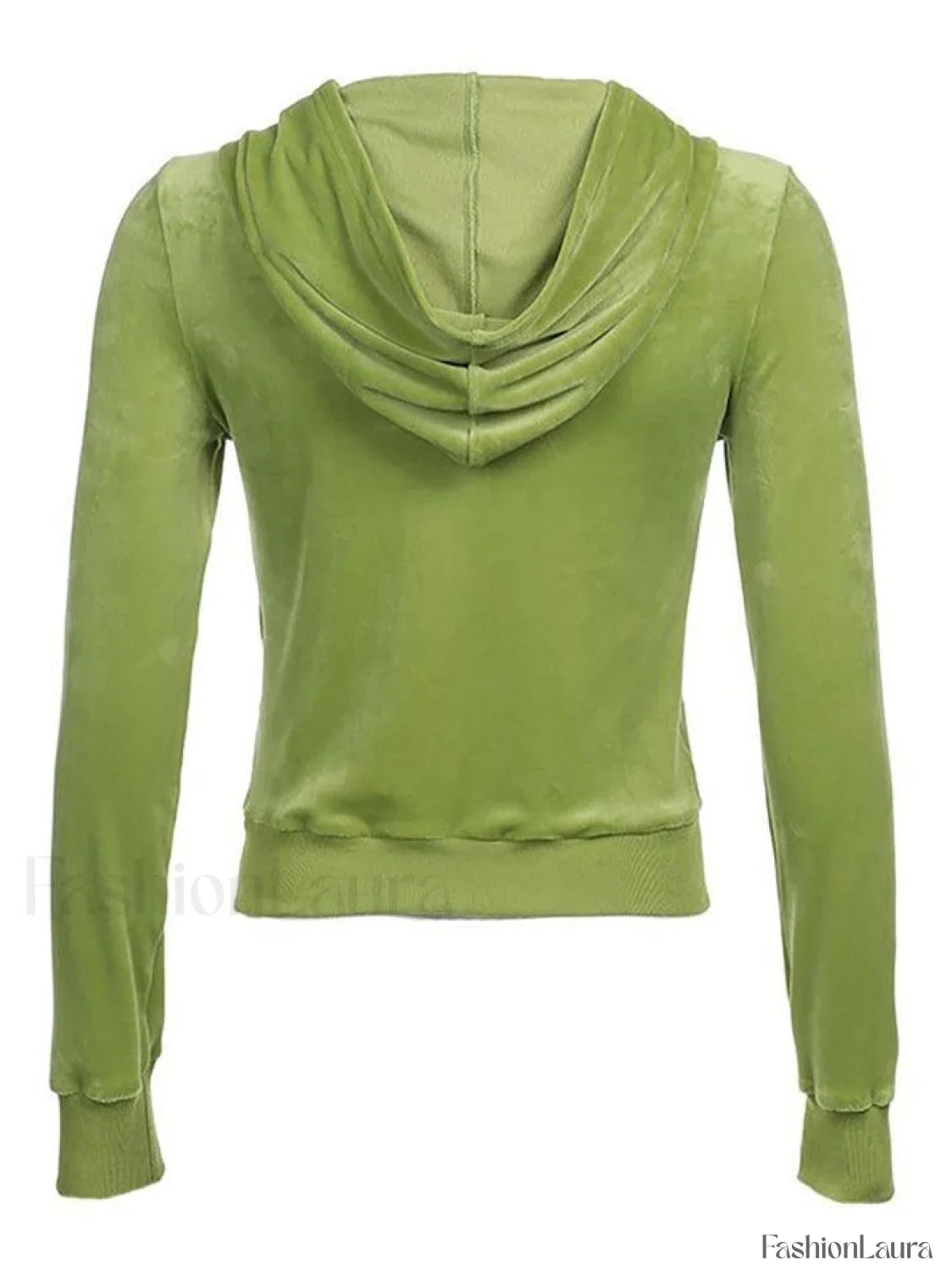 Velvet Zip Up Hoodie