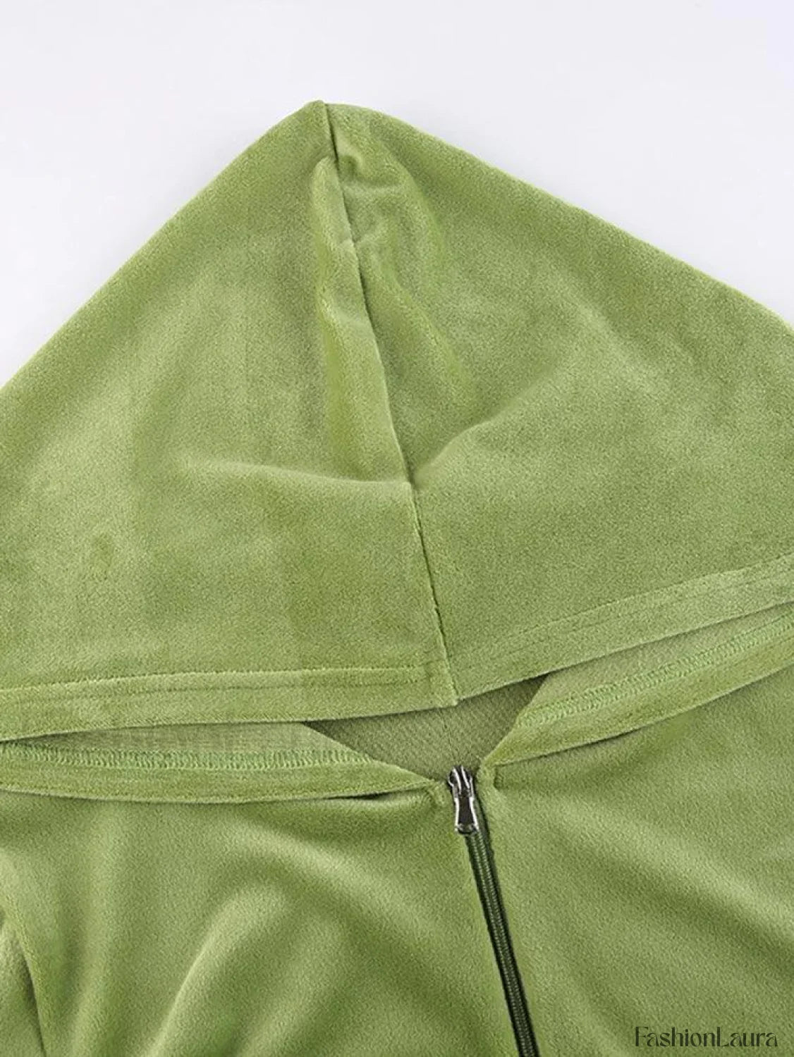 Velvet Zip Up Hoodie