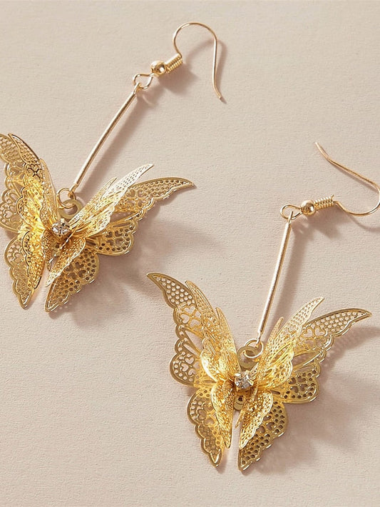 1 Pair Drop Earrings Earrings For Office Work Engagement Alloy Drop Butterfly for Women