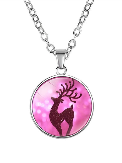 necklace Casual Christmas Snowflake Necklaces for Women