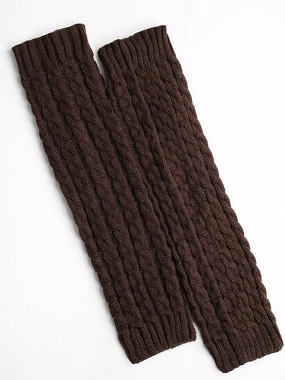 Leg Warmers Boot Cuffs Home Work Daily Solid Color Polyester Spandex Basic Casual Classic Warm Casual 1 Pair for Women