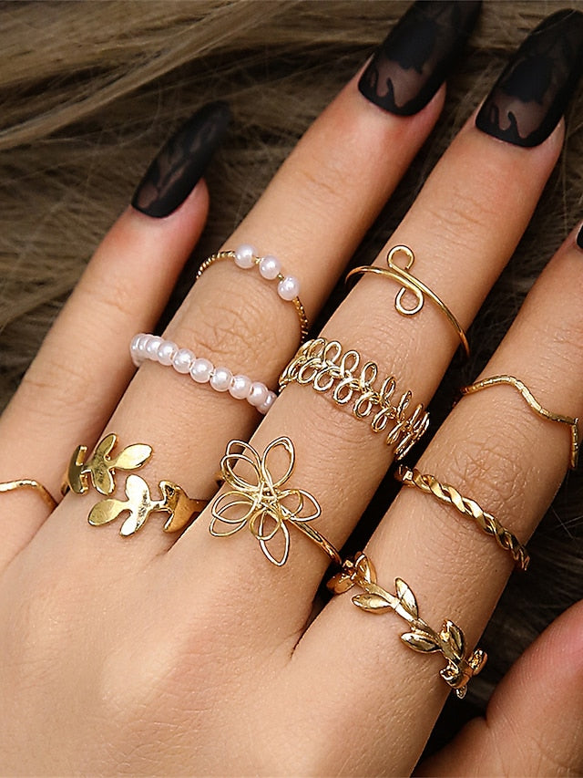 Rings Fashion Outdoor Leaf Ring for Women
