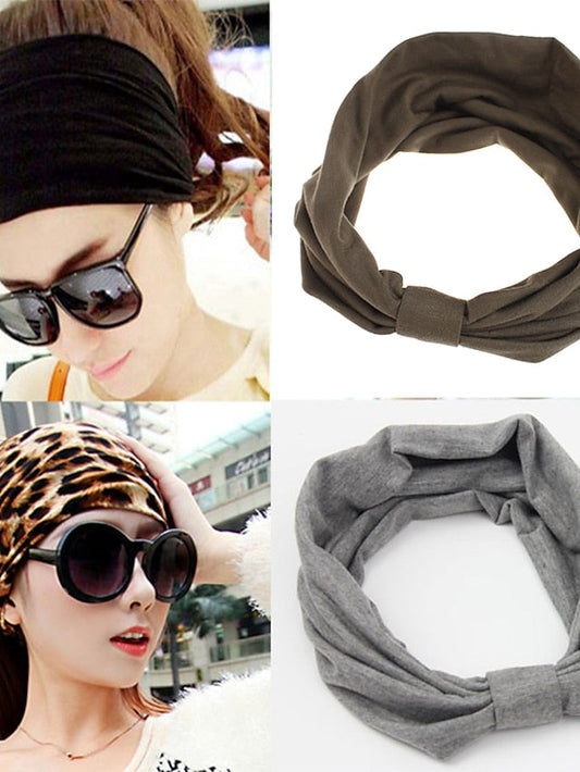 1PC Headbands Hairpins Hair Band For Outdoor Daily Classic Fabric Black As Picture Military Green for Women