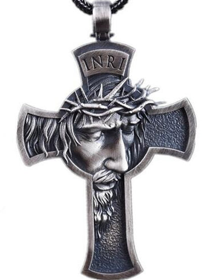 1PC Pendant Necklace For Men's Street Daily Alloy Cross for Women