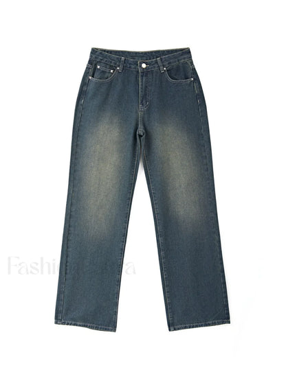 Vintage Blue Wash Boyfriend Jeans