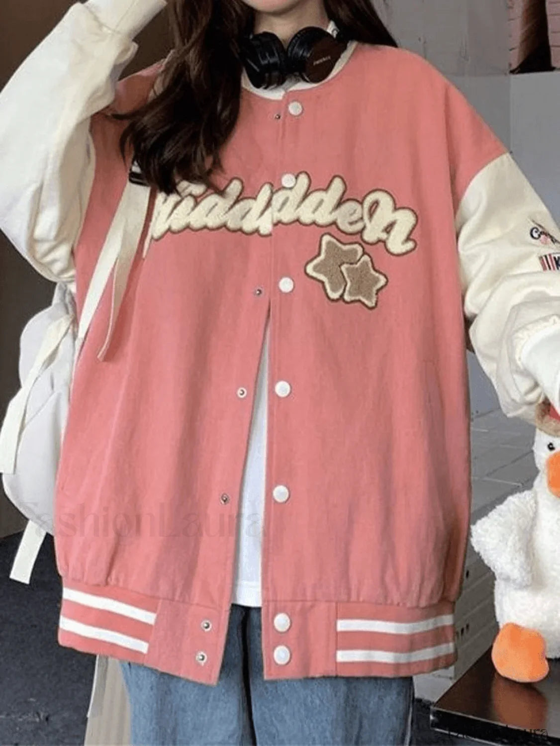 Vintage Embroidery Varsity Jacket
