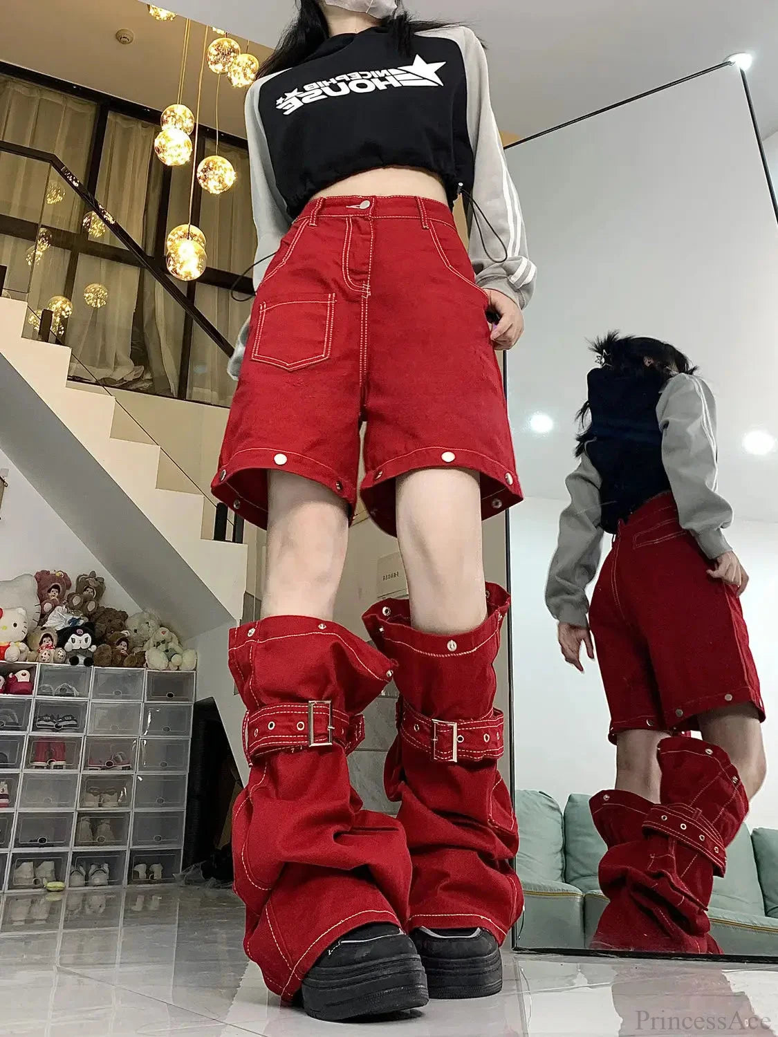 Vintage Gothic Merging Cargo Pant