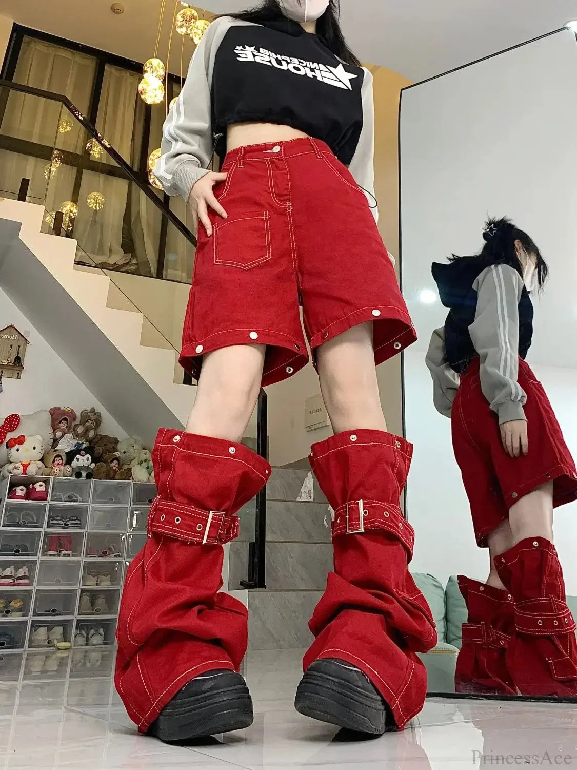 Vintage Gothic Merging Cargo Pant