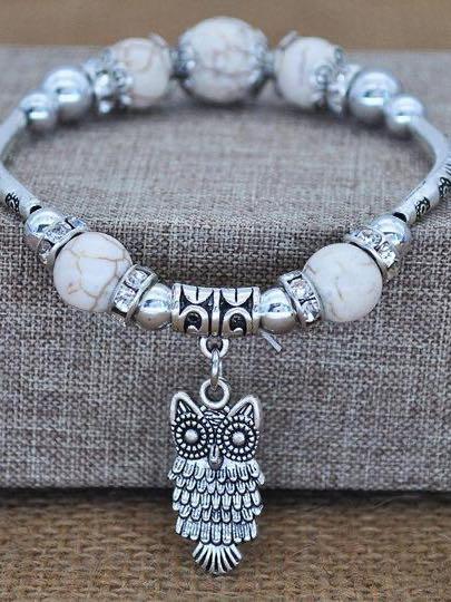 Vintage owl bracelet for Women