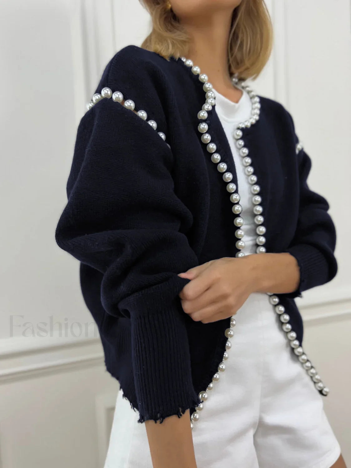 Vintage Pearl Graceful Edge Cardigan