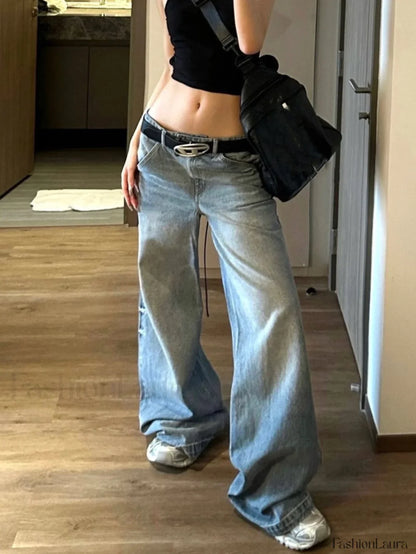 Vintage Straight Graceful Loose Boyfriend Jeans