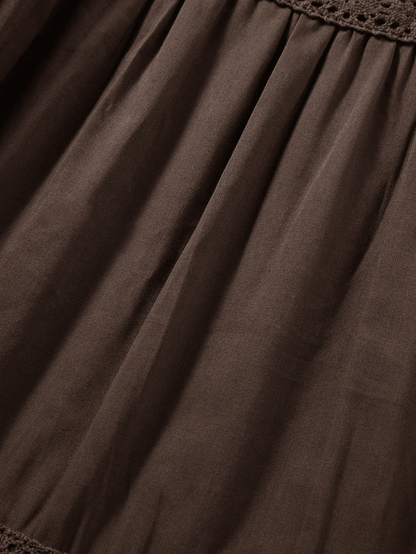 Vintage Tiered Midi Skirt