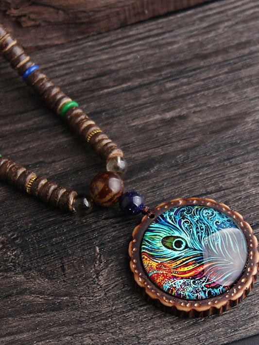 necklace Vintage Outdoor Peacock Necklaces for Women