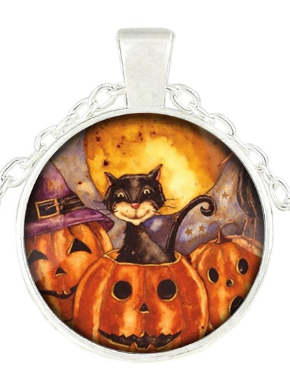 necklace Chic & Modern Halloween Cat Necklaces for Women