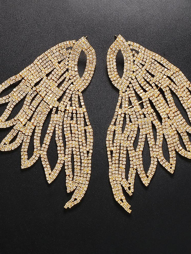 Earrings Fancy Lucky Hope Imitation Diamond Earrings Jewelry Silver / Gold For Street Gift Prom for Women